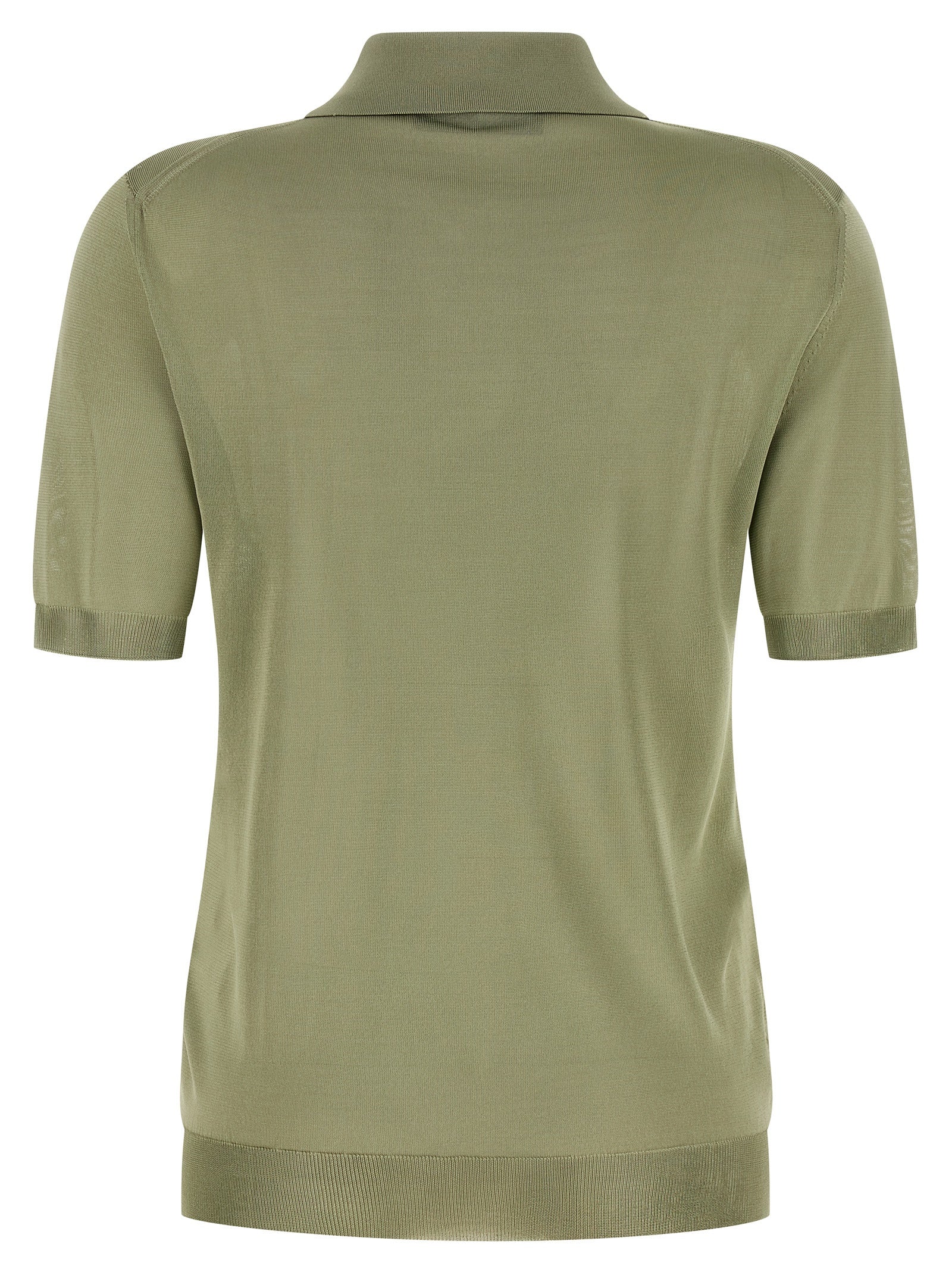 Fendi Bicolor Viscose Polo Shirt