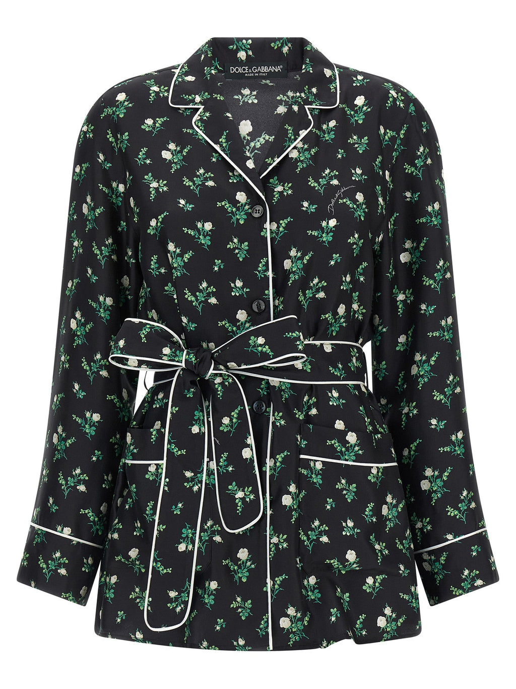 Dolce & Gabbana Black Silk Blouse