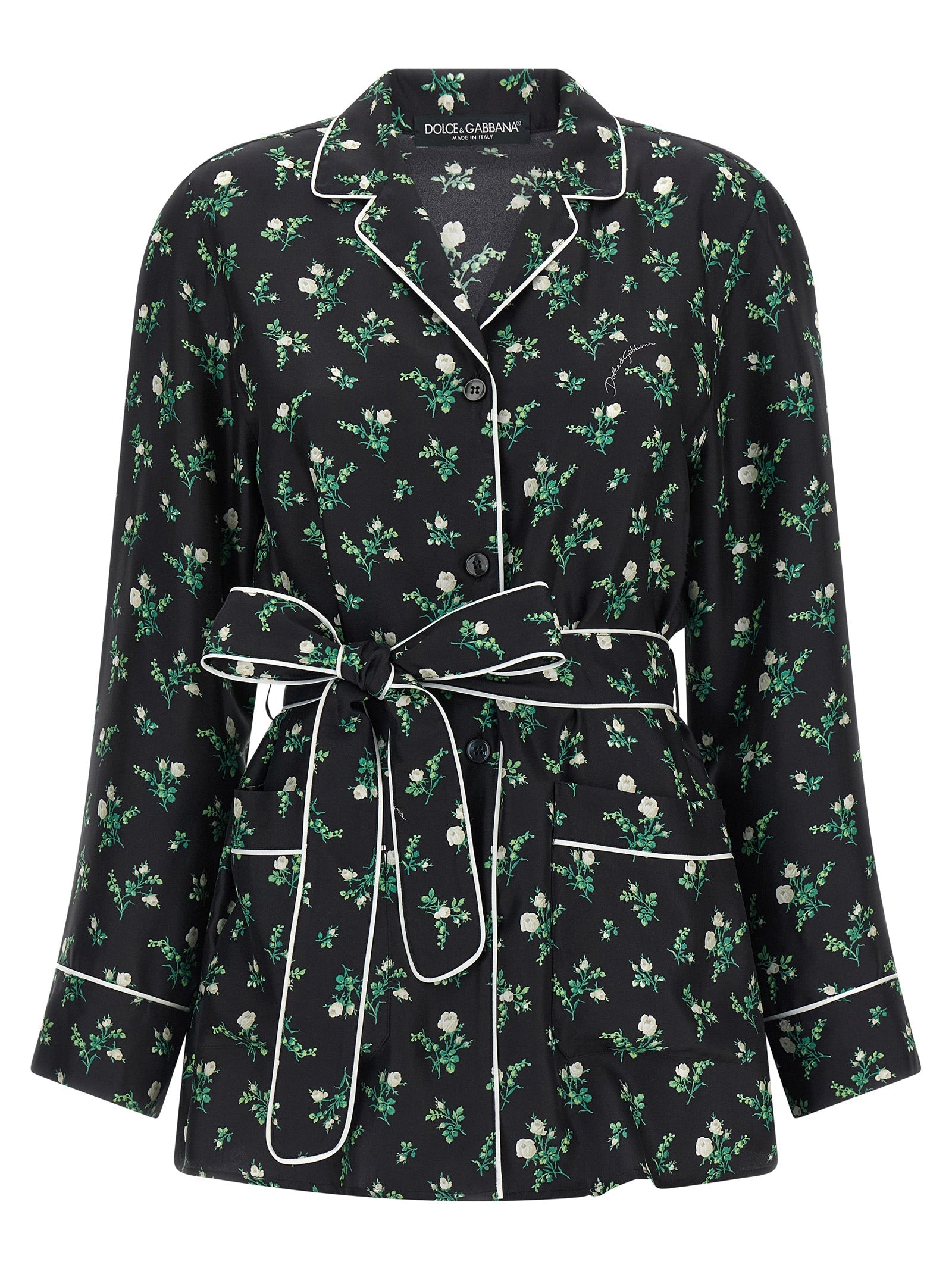 Dolce & Gabbana Black Silk Blouse