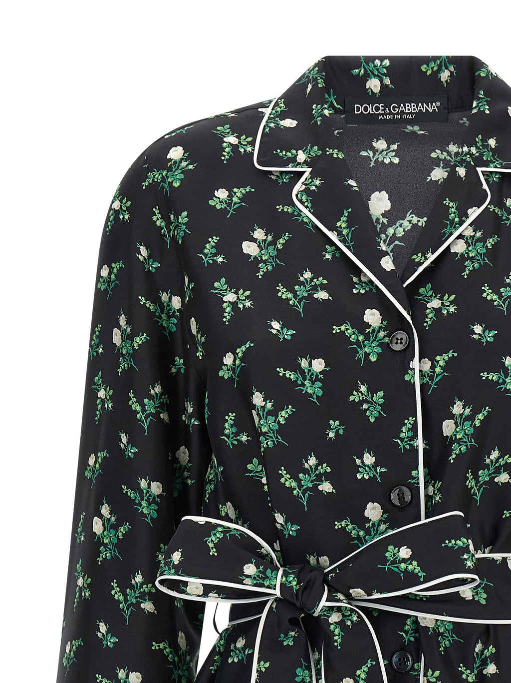 Dolce & Gabbana Black Silk Blouse