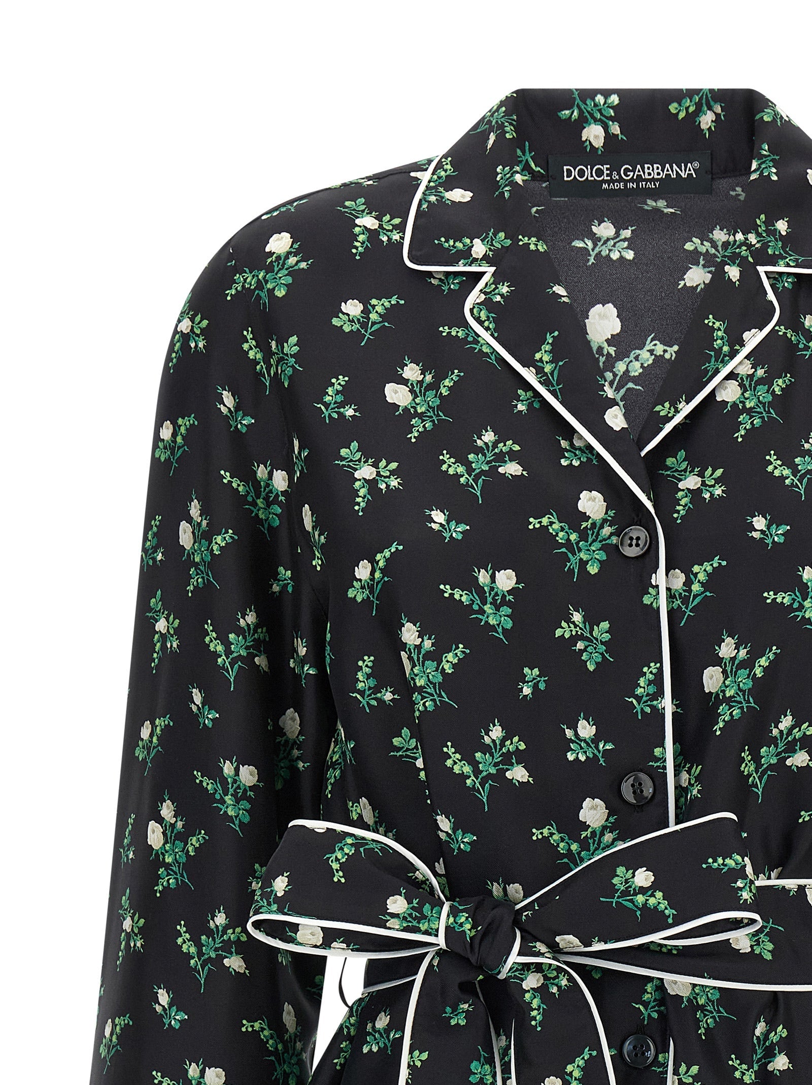 Dolce & Gabbana Black Silk Blouse