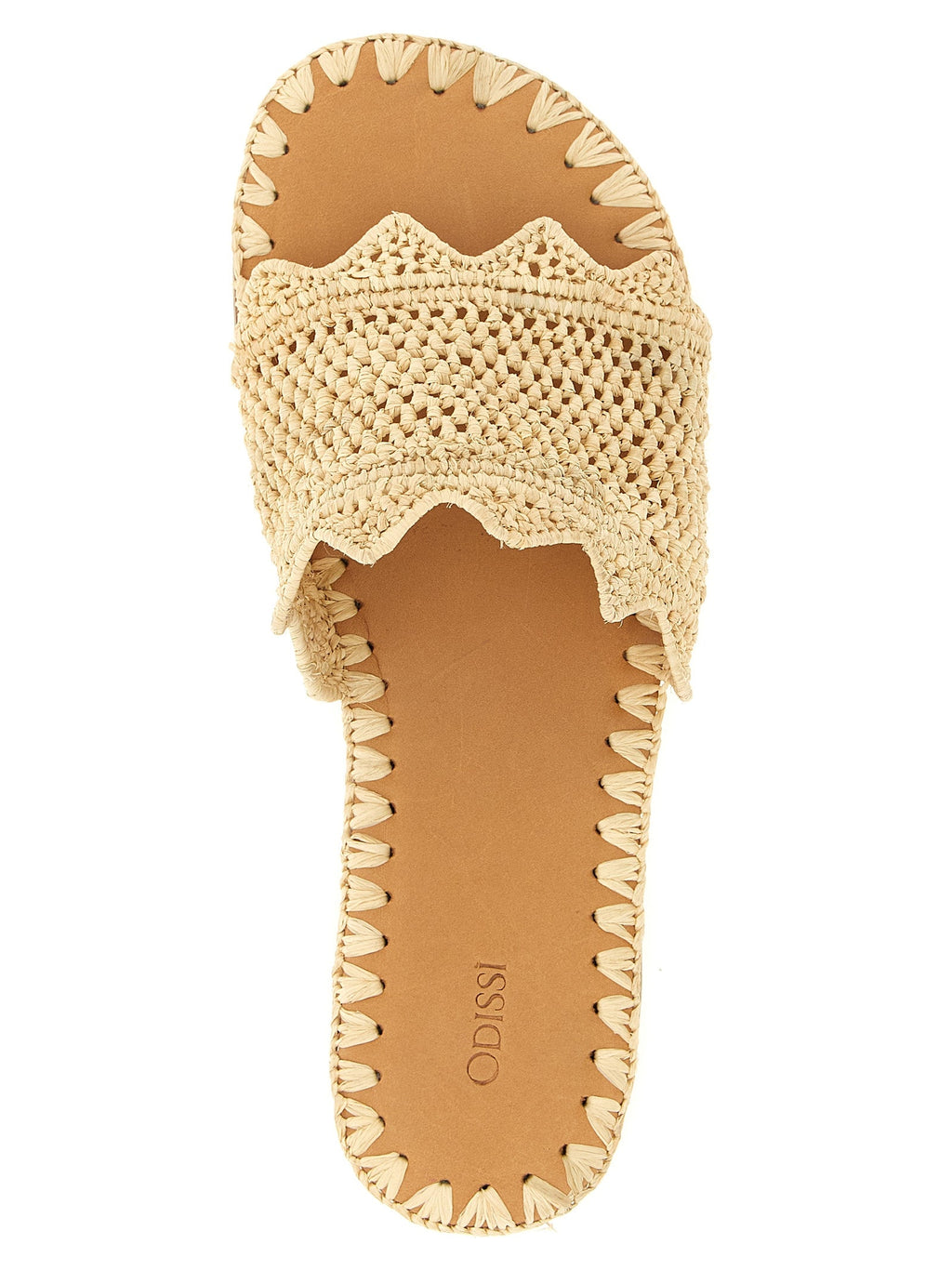 ODISSI Beige Viscose Slides