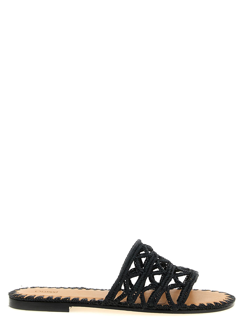 ODISSI Black Viscose Slides
