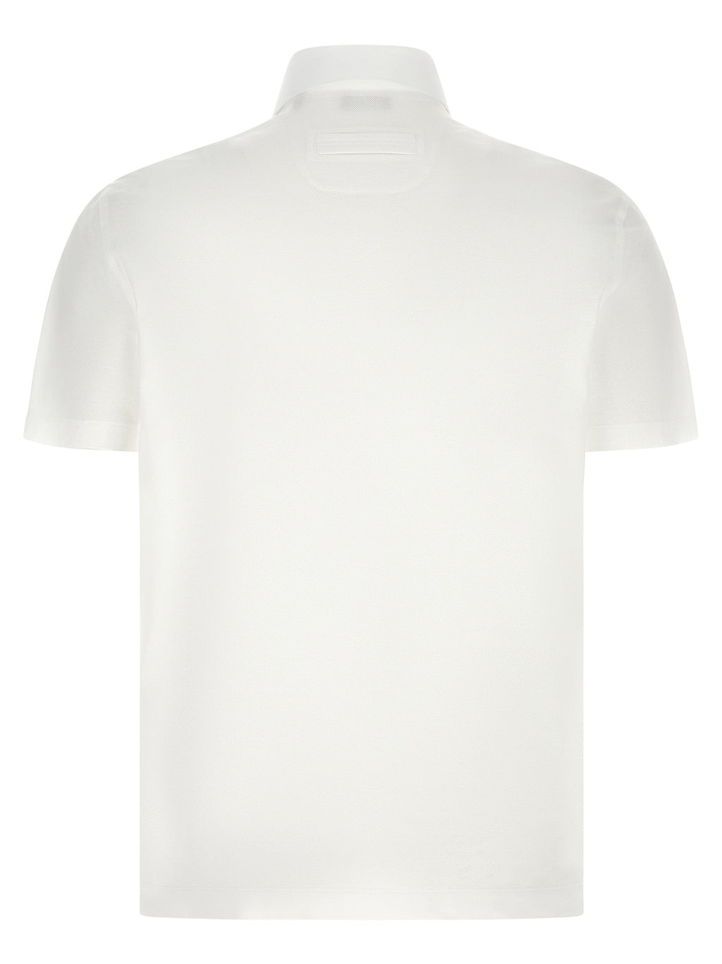 ZEGNA White Cotton Polo Shirt