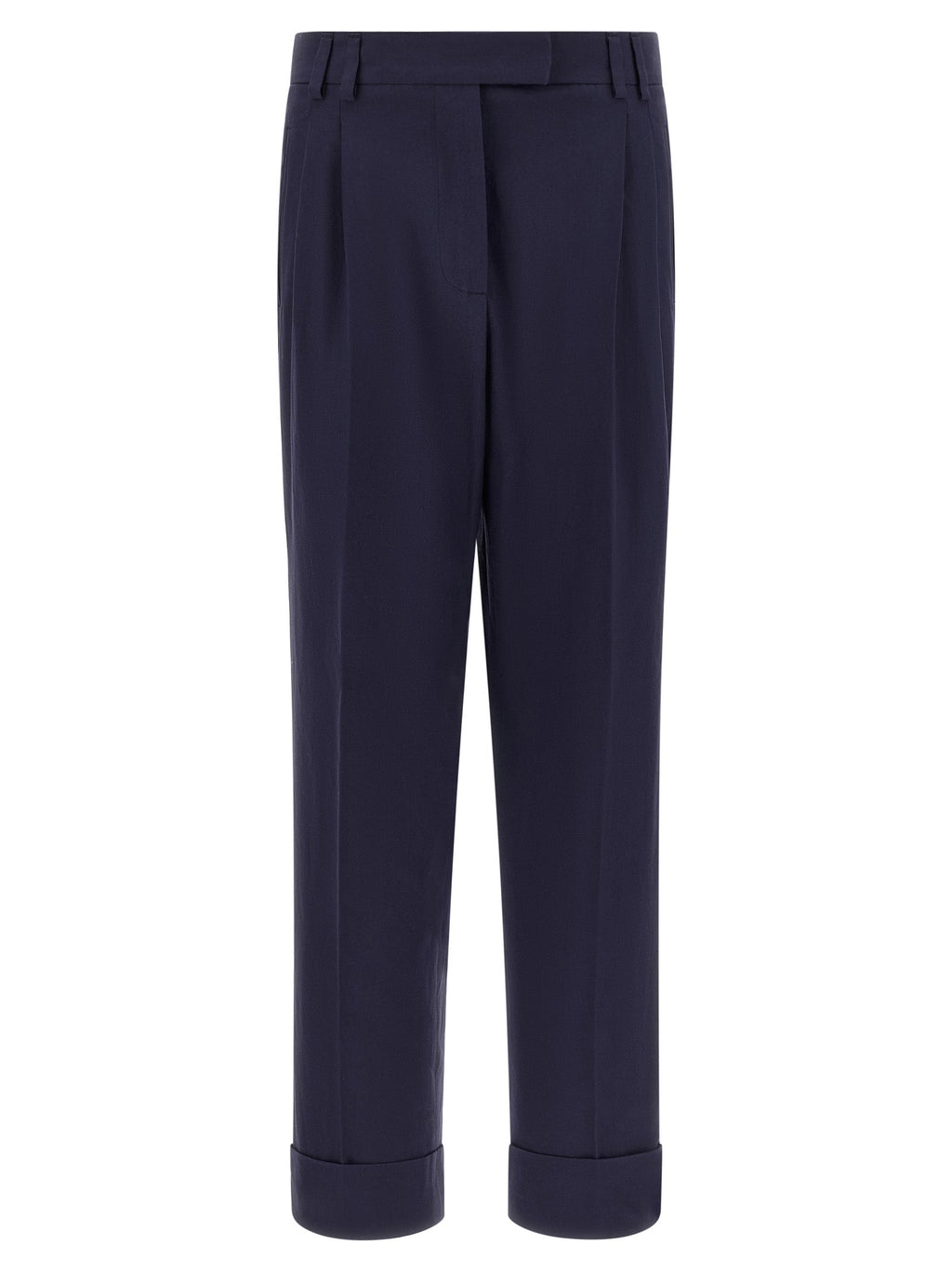Alberto Biani Blue Cotton Pants