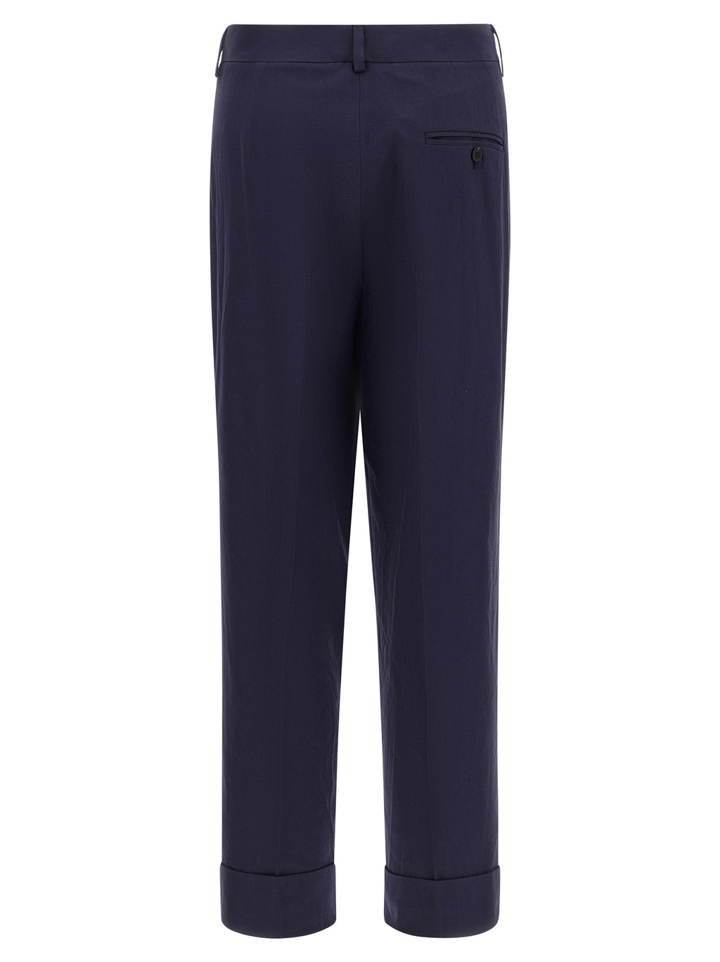 Alberto Biani Blue Cotton Pants