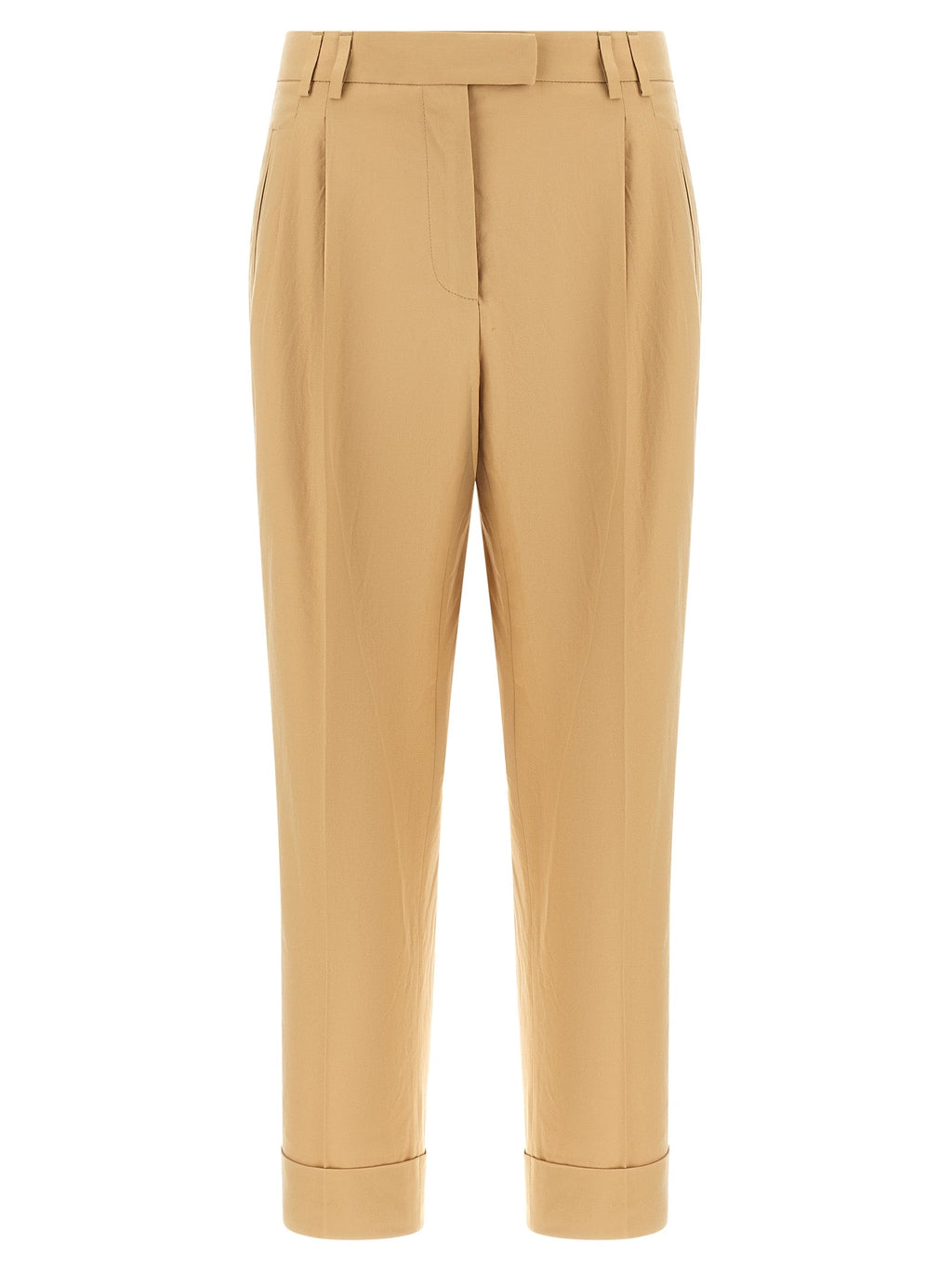Alberto Biani Beige Cotton Casual Pants