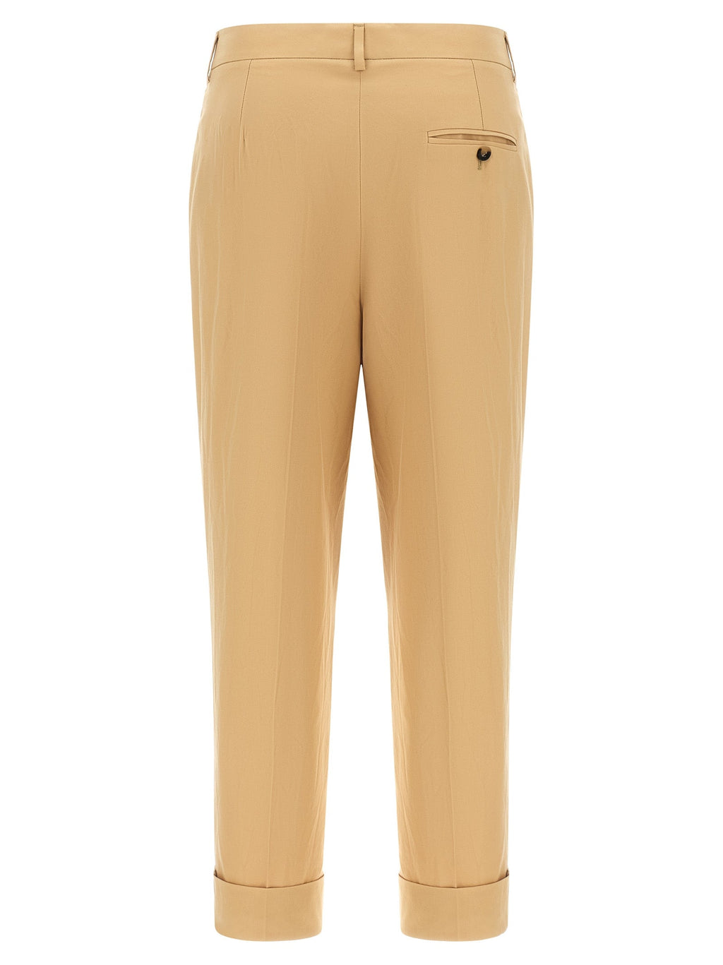 Alberto Biani Beige Cotton Casual Pants