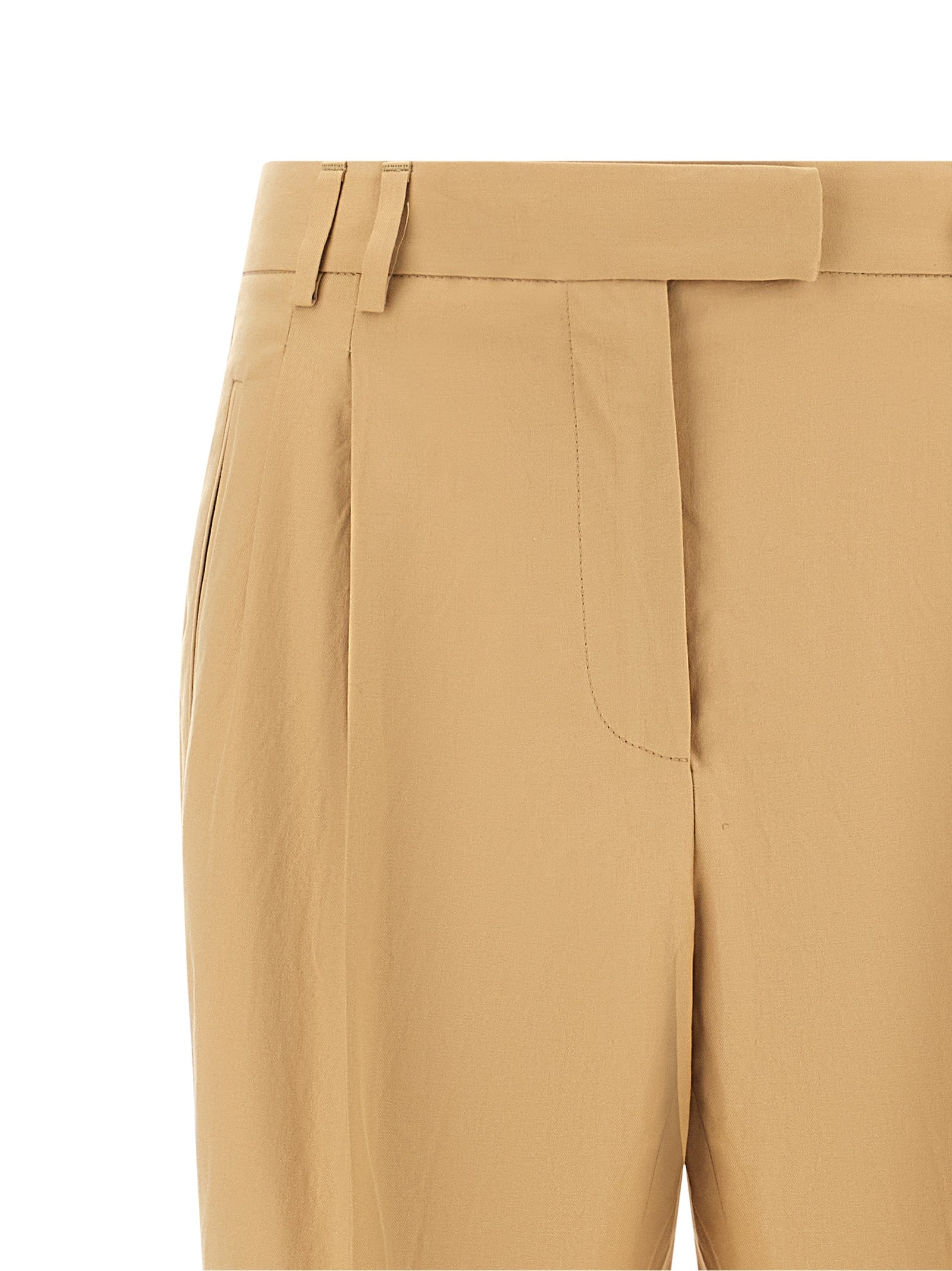 Alberto Biani Beige Cotton Casual Pants