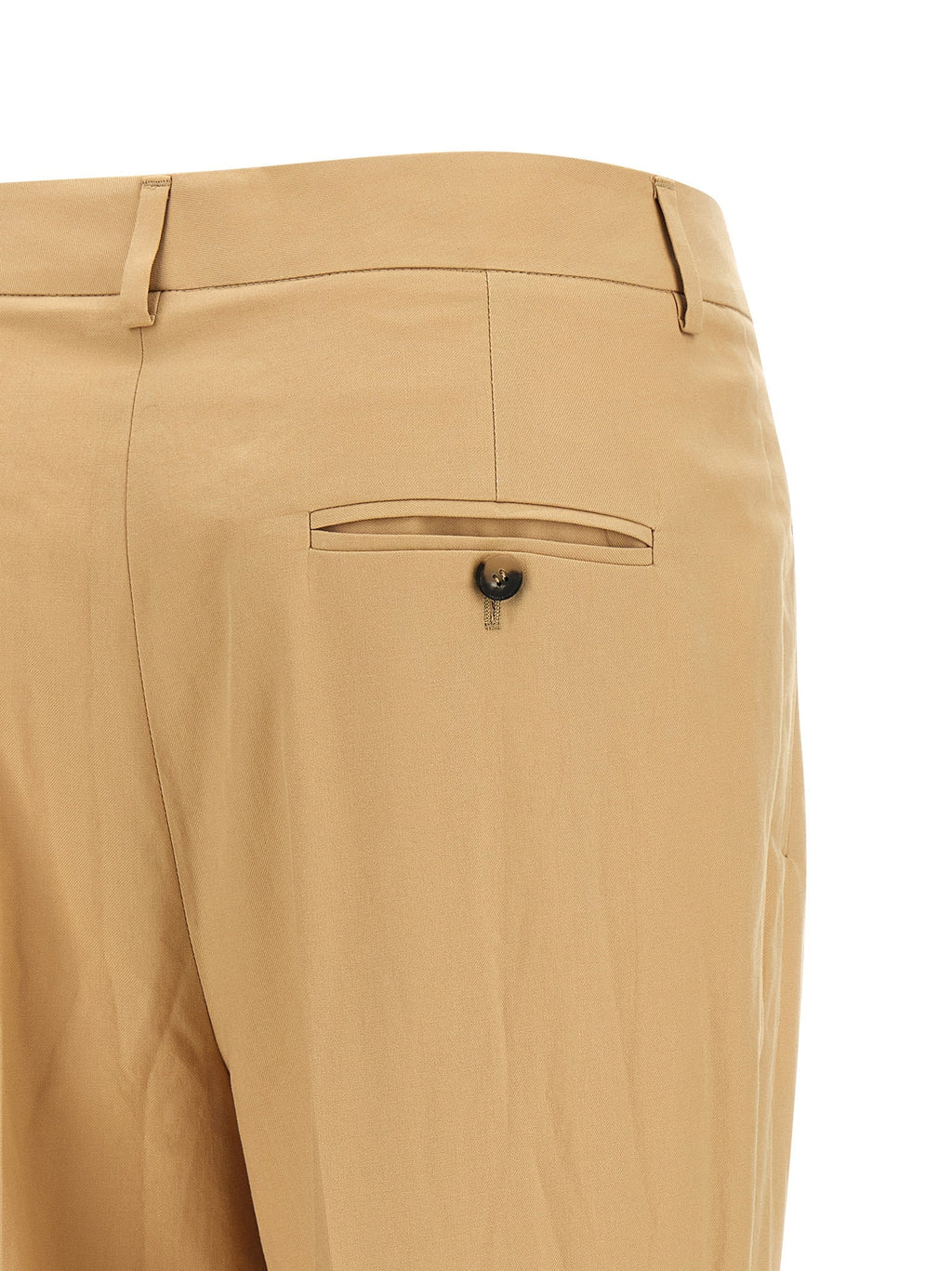 Alberto Biani Beige Cotton Casual Pants
