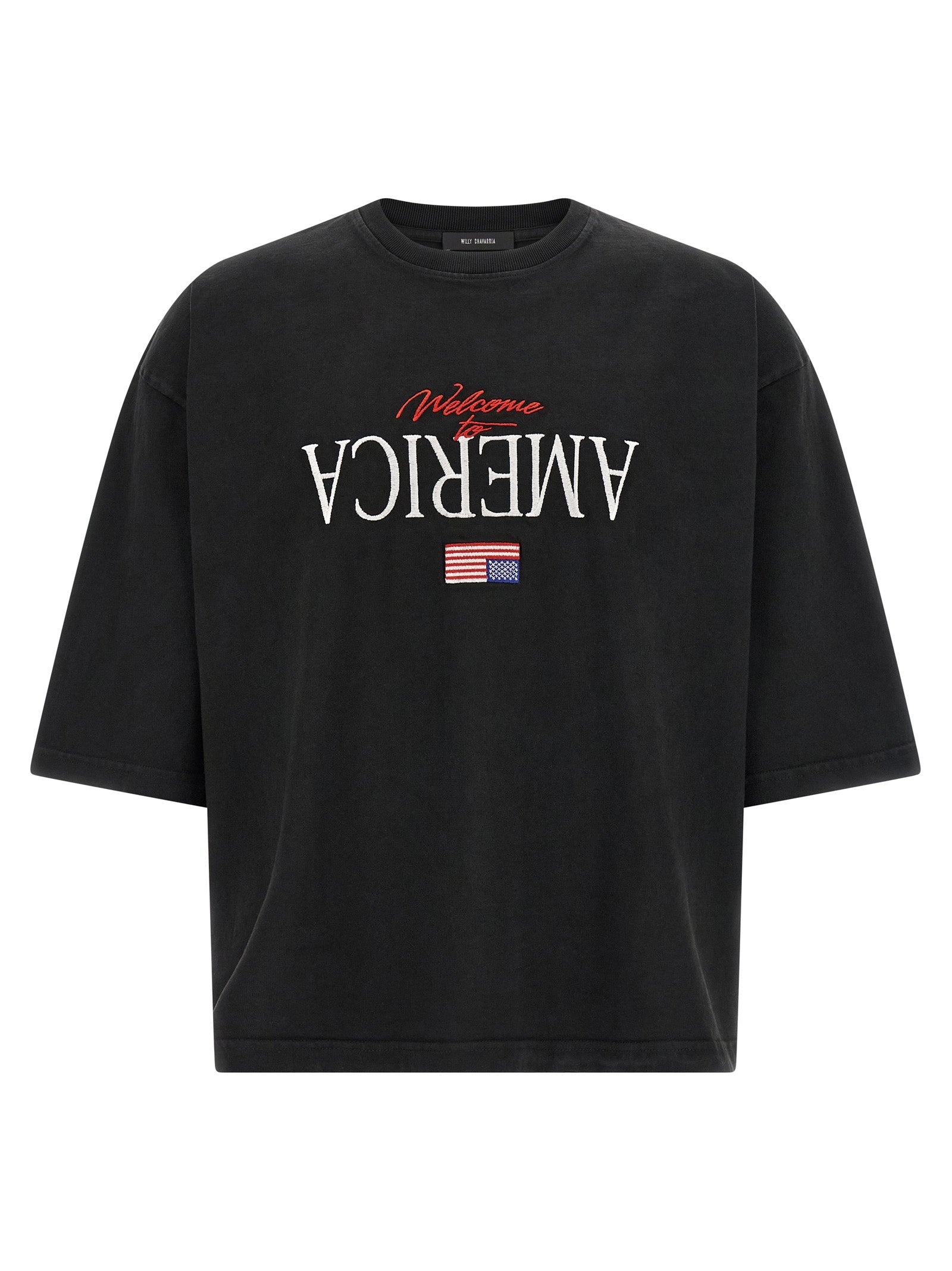 WILLY CHAVARRIA Black Cotton T-Shirt