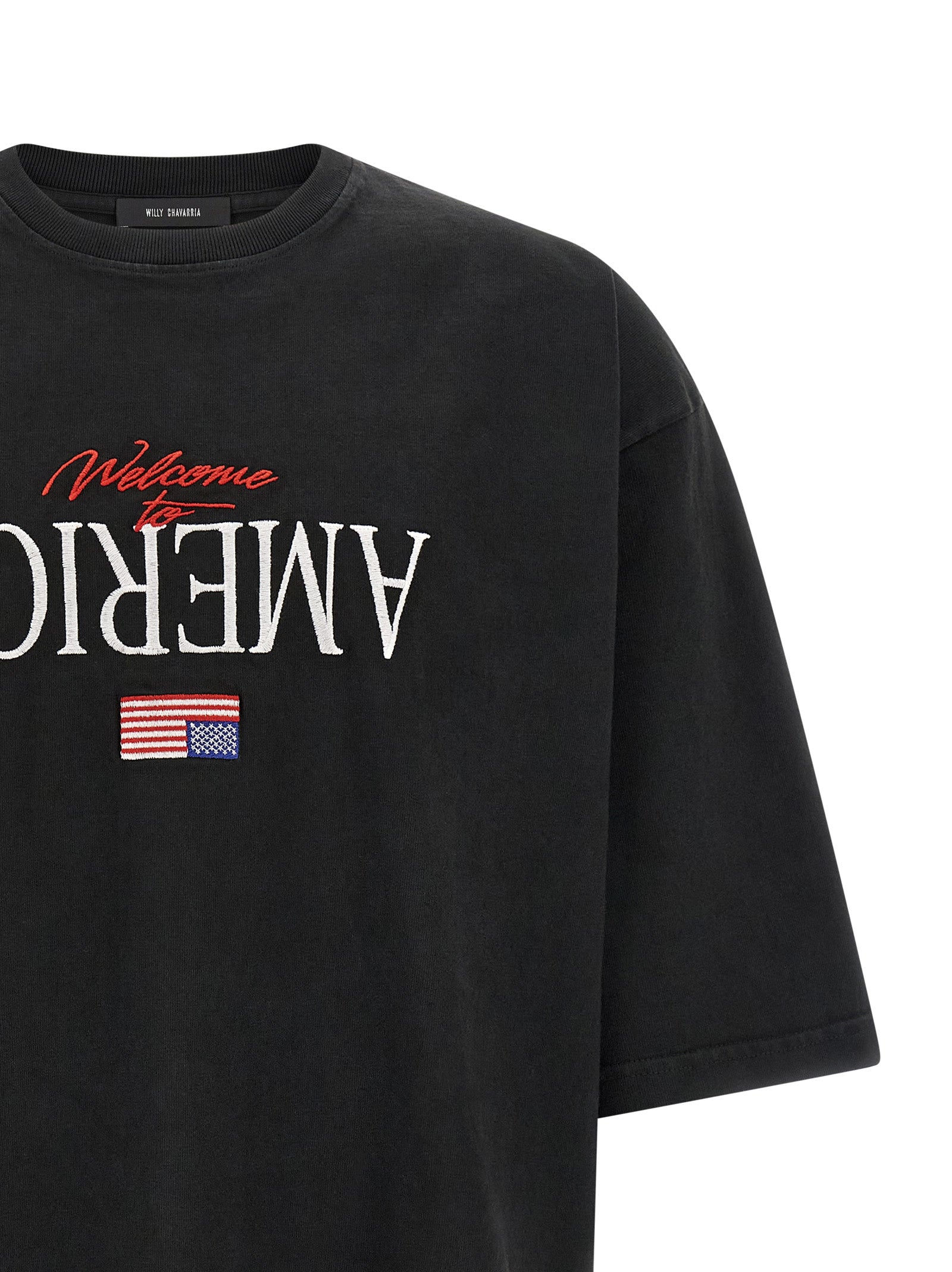 WILLY CHAVARRIA Black Cotton T-Shirt