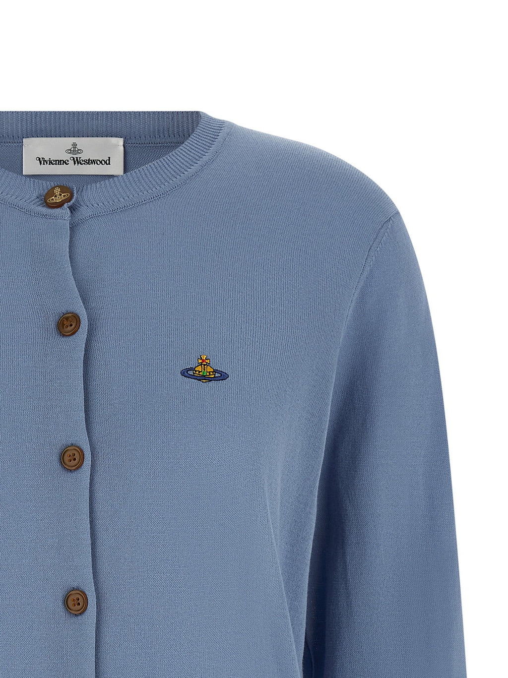 Vivienne Westwood Blue Cotton Cardigan