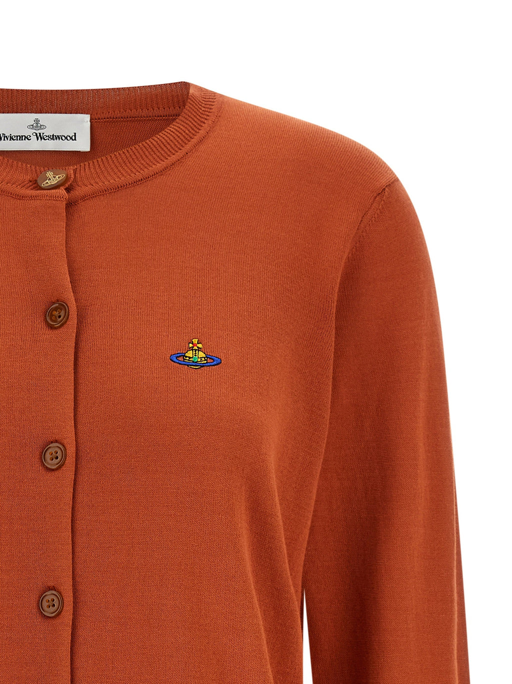 Vivienne Westwood Orange Cotton Cardigan