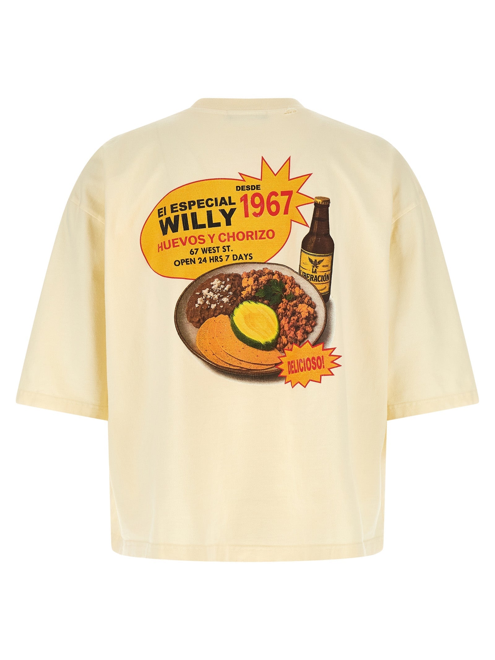 WILLY CHAVARRIA Bicolor Cotton T-Shirt