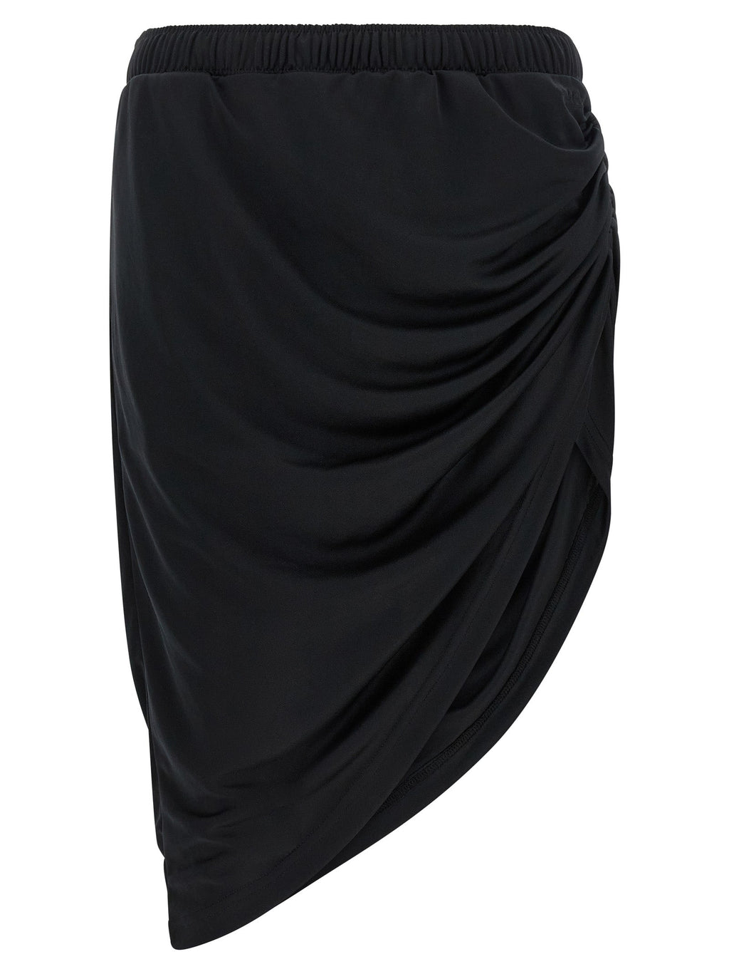 Courrèges Black Polyester Long Skirt