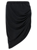 Courrèges Black Polyester Long Skirt