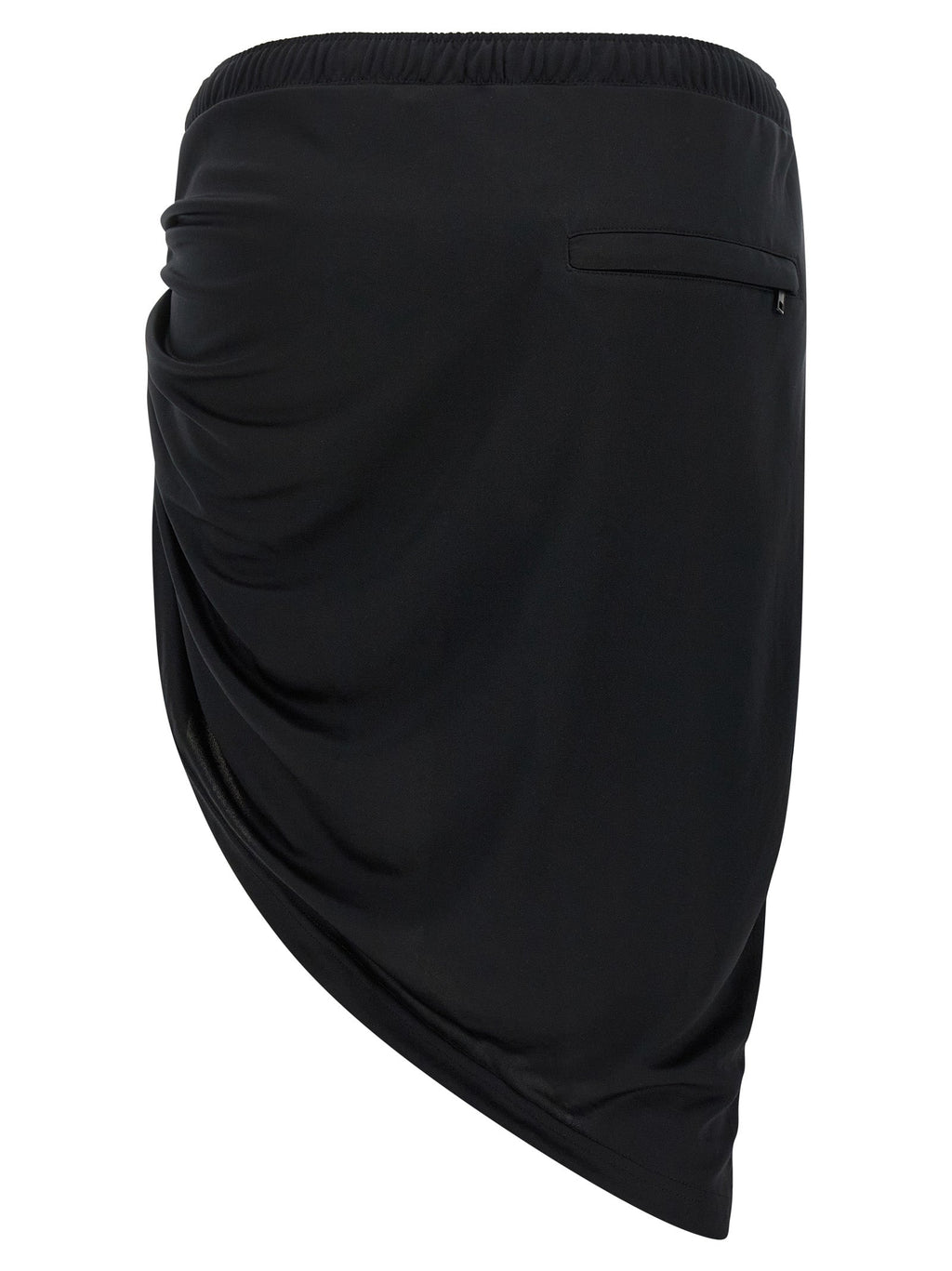 Courrèges Black Polyester Long Skirt