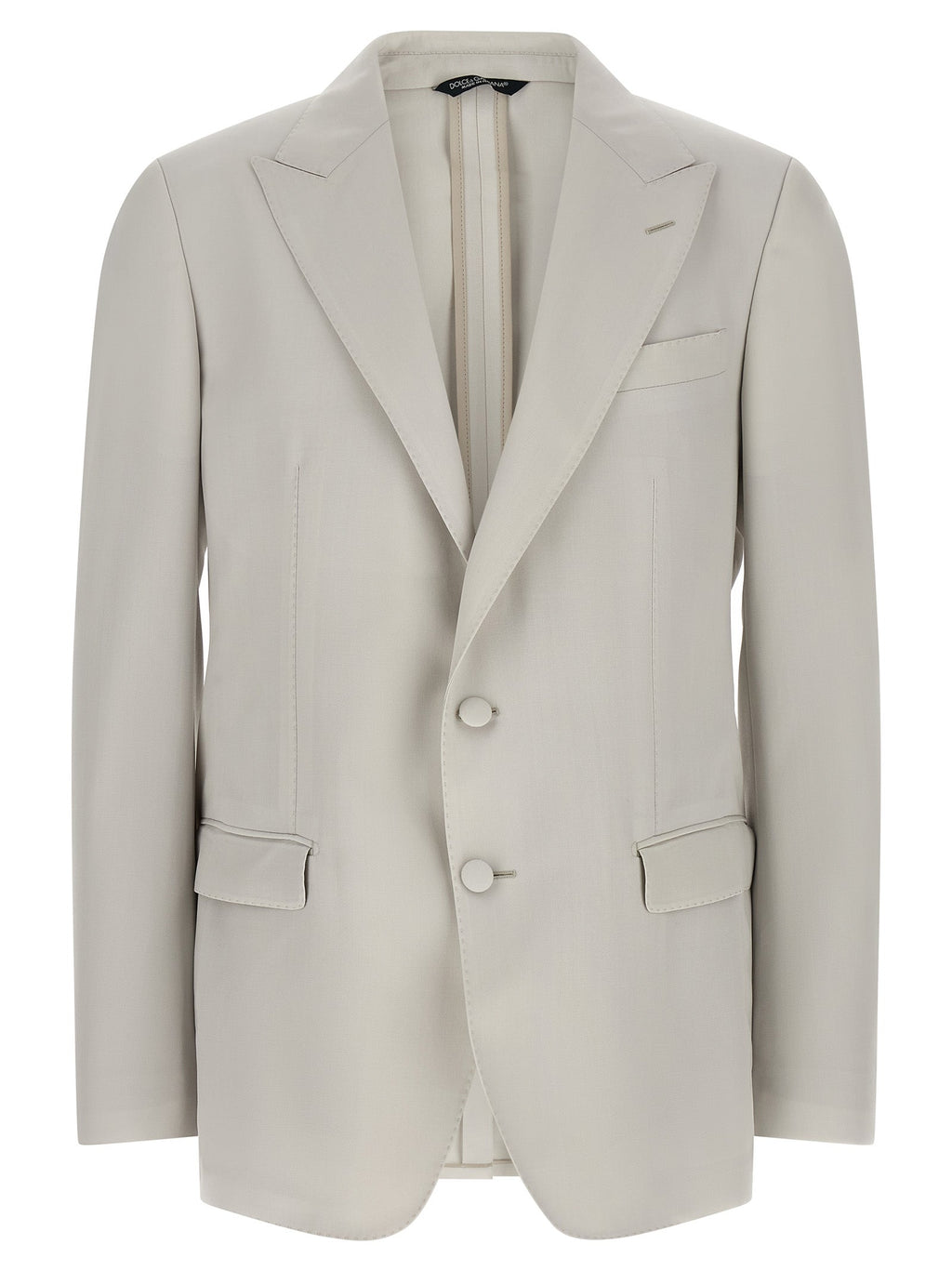 Dolce & Gabbana Gray Virgin Wool Blazer