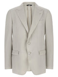 Dolce & Gabbana Gray Virgin Wool Blazer