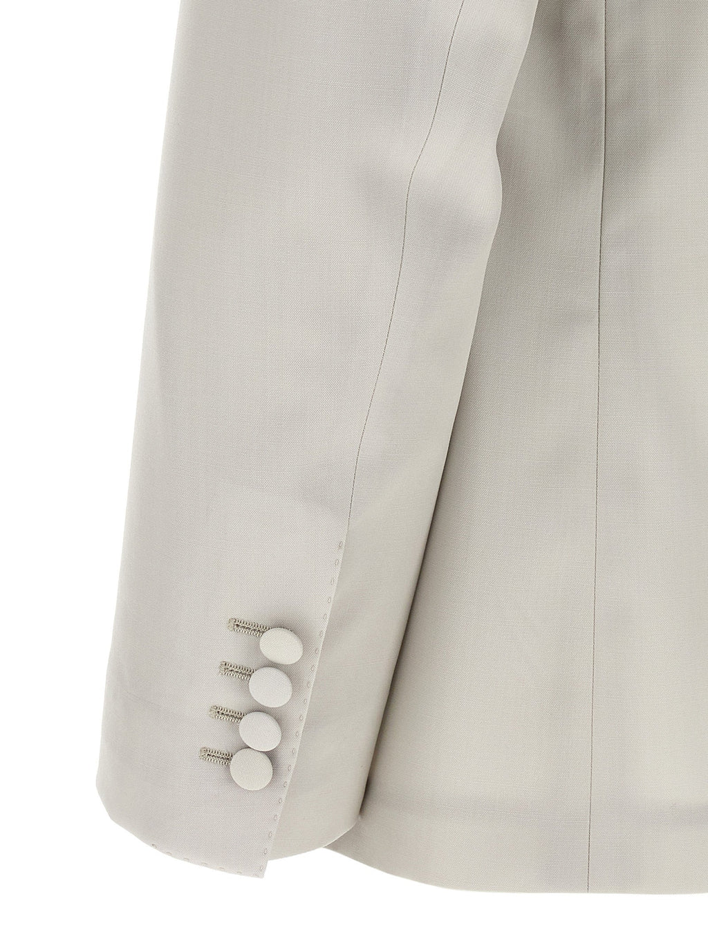 Dolce & Gabbana Gray Virgin Wool Blazer