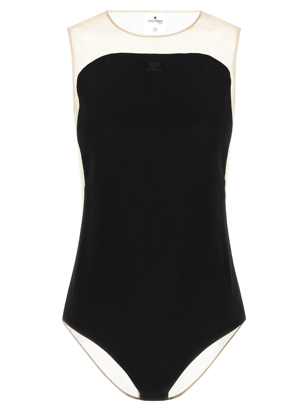 Courrèges Black Polyester Bodysuit