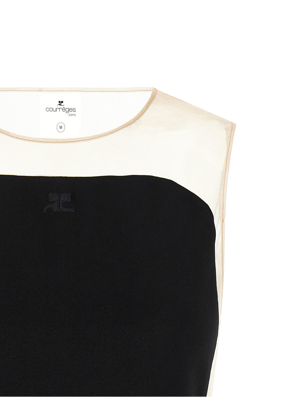 Courrèges Black Polyester Bodysuit