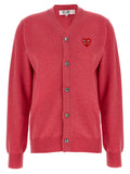 Comme Des Garçons Play Multicolor Wool Cardigan