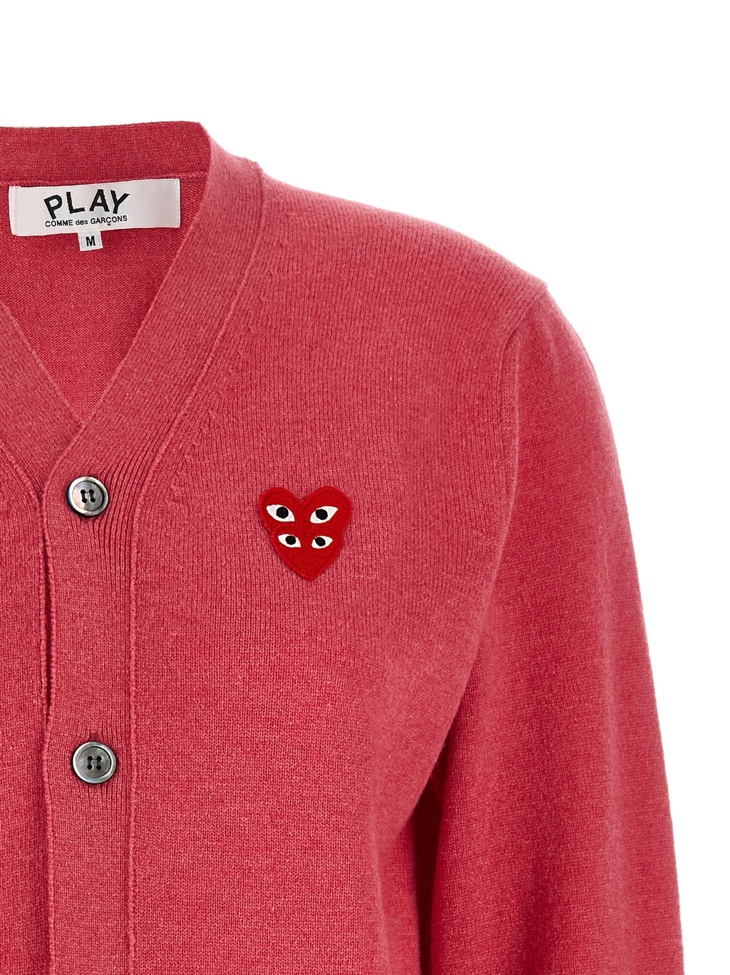 Comme Des Garçons Play Multicolor Wool Cardigan
