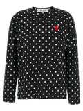 Comme Des Garçons Play Black Cotton Long Sleeve T-Shirt