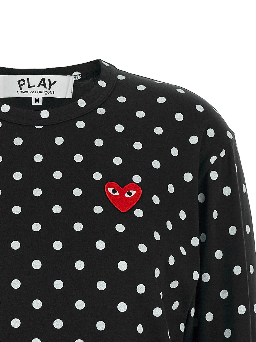 Comme Des Garçons Play Black Cotton Long Sleeve T-Shirt
