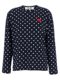 Comme Des Garçons Play Blue Cotton Long Sleeve T-Shirt