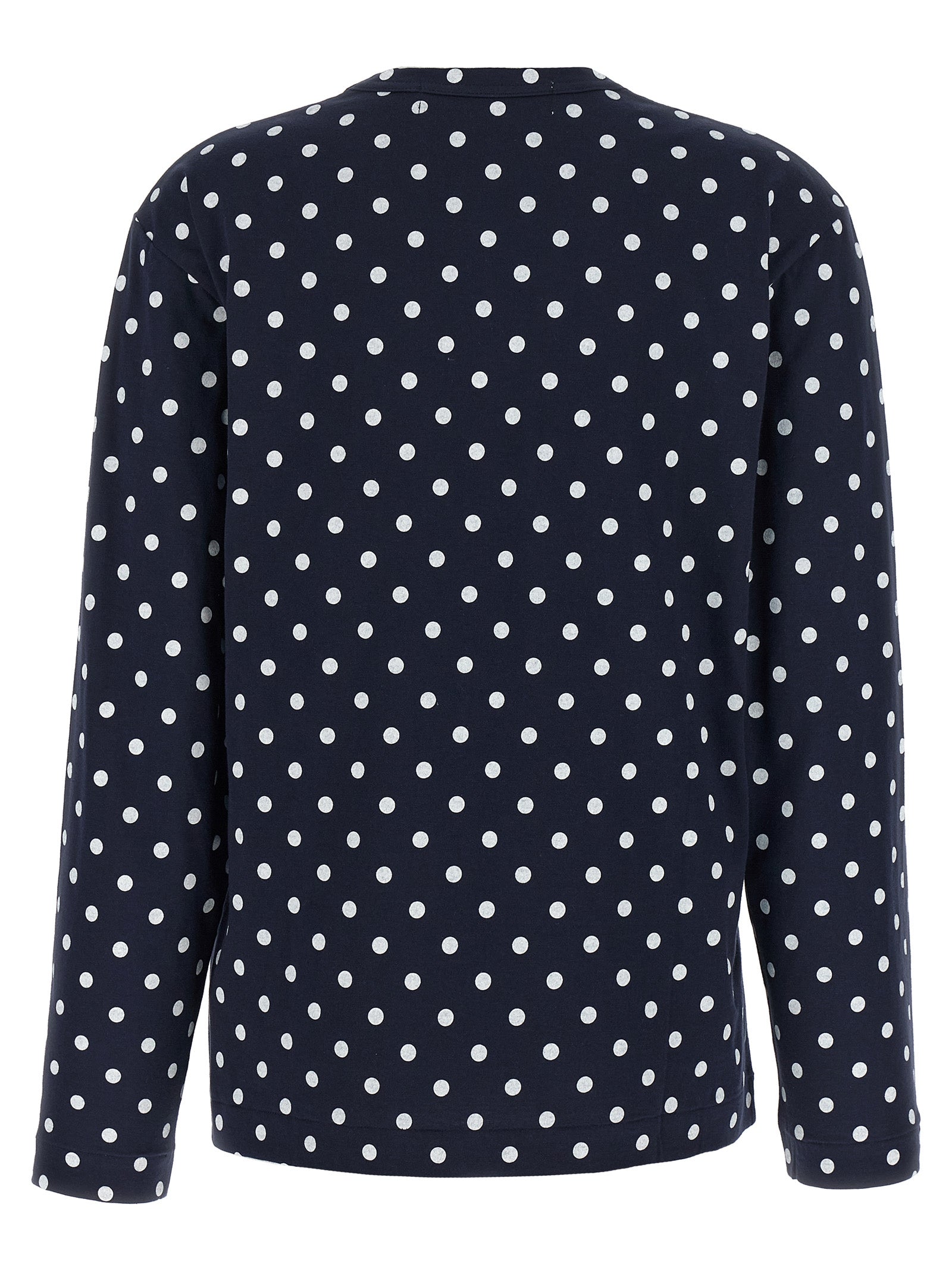 Comme Des Garçons Play Blue Cotton Long Sleeve T-Shirt