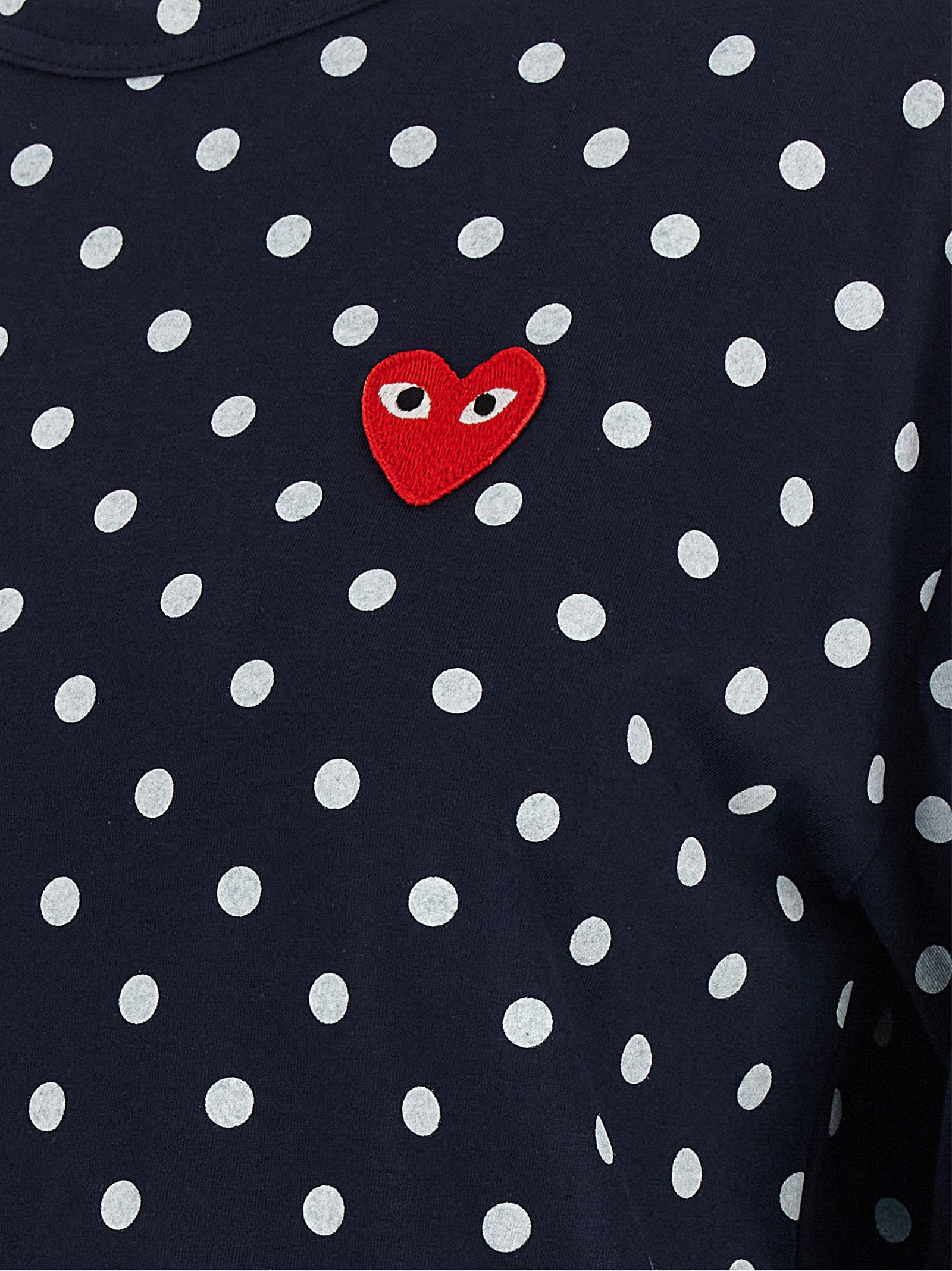 Comme Des Garçons Play Blue Cotton Long Sleeve T-Shirt