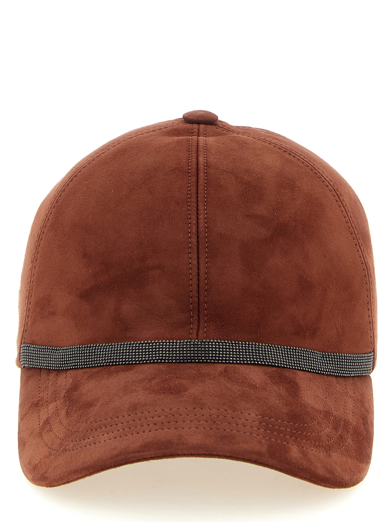 Brunello Cucinelli Multicolor Lamb Leather Cap (Baseball Hat)