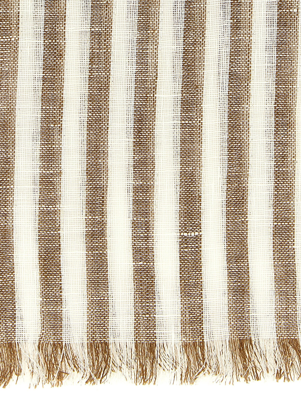 Brunello Cucinelli Brown Linen Scarf