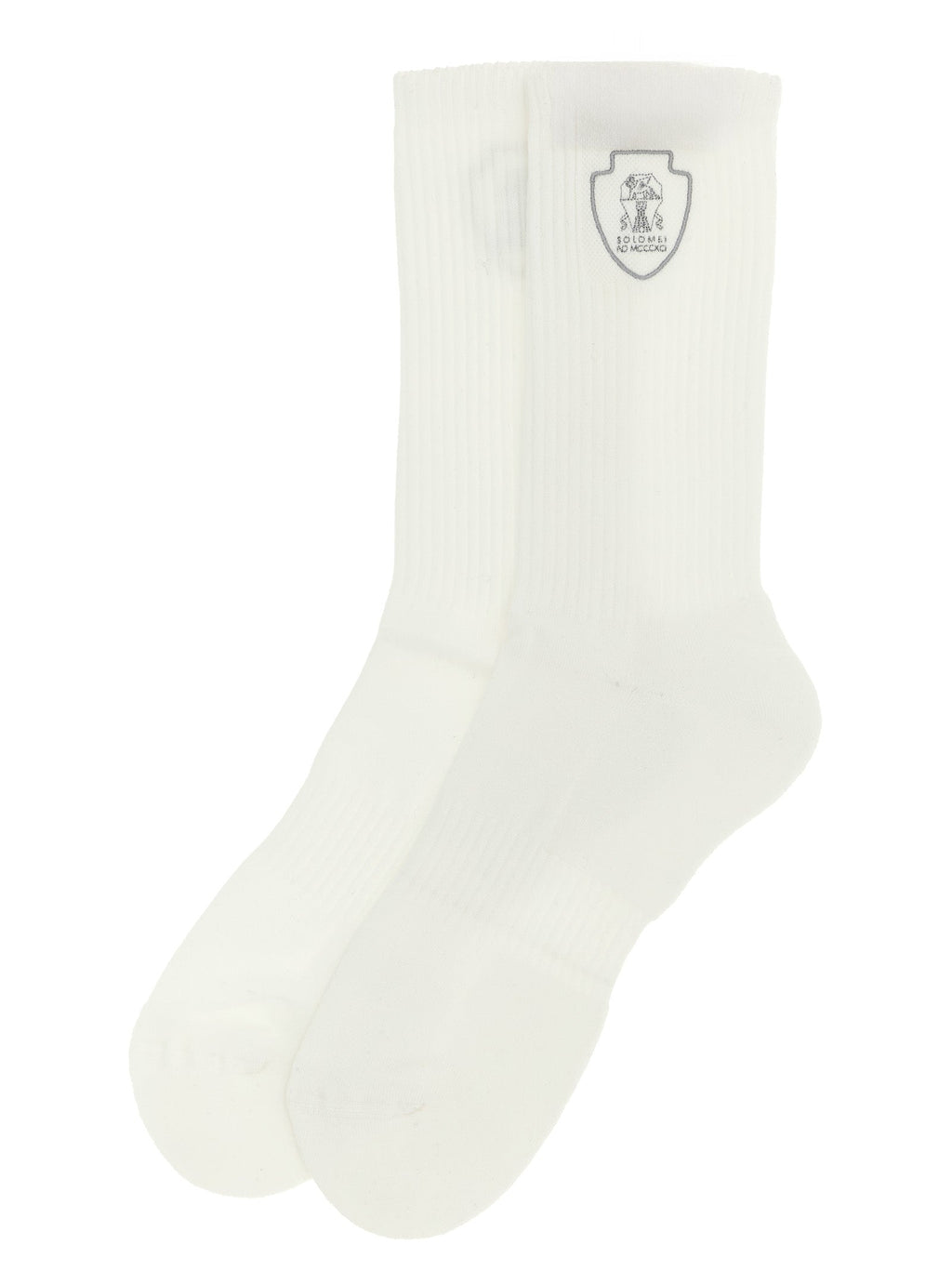 Brunello Cucinelli White Cotton Socks