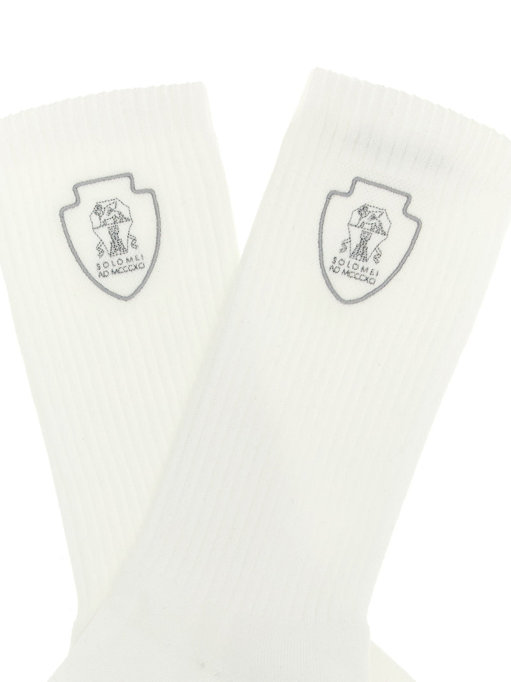 Brunello Cucinelli White Cotton Socks