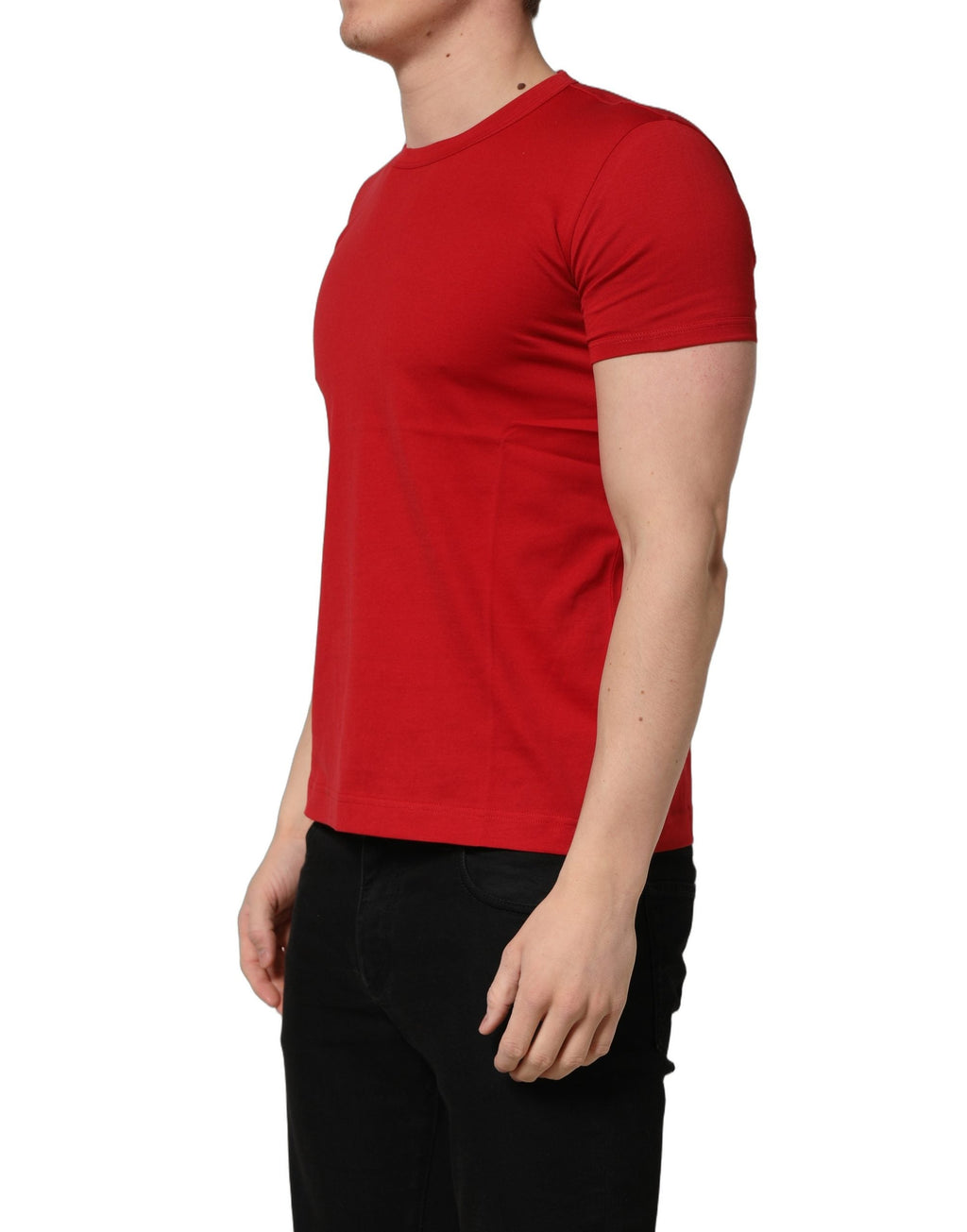 Dolce & Gabbana Red Goodluck 2023 Cotton Crew Neck T-shirt