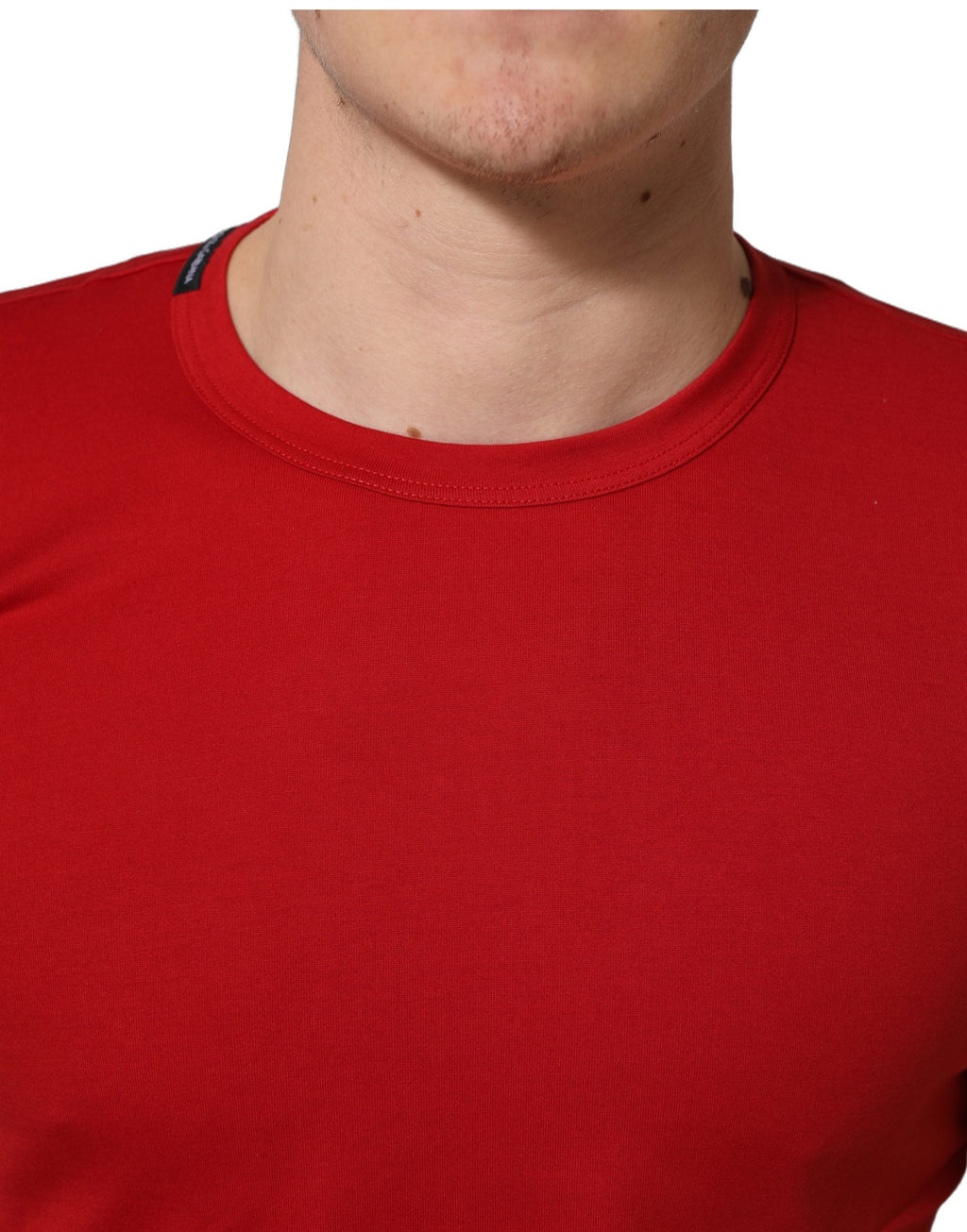 Dolce & Gabbana Red Goodluck 2023 Cotton Crew Neck T-shirt