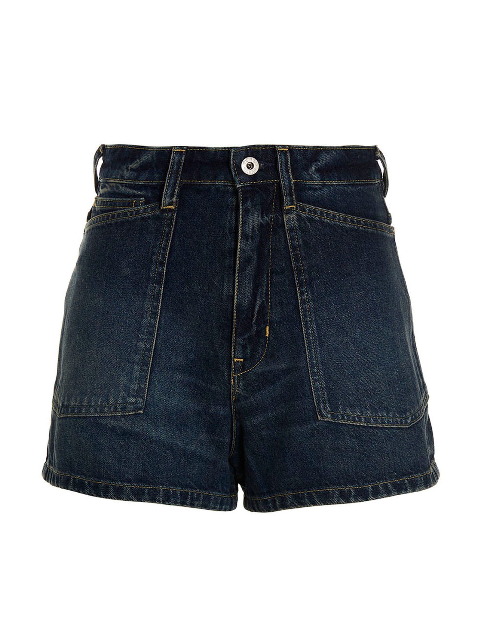 Kenzo Blue Cotton Bermuda Shorts