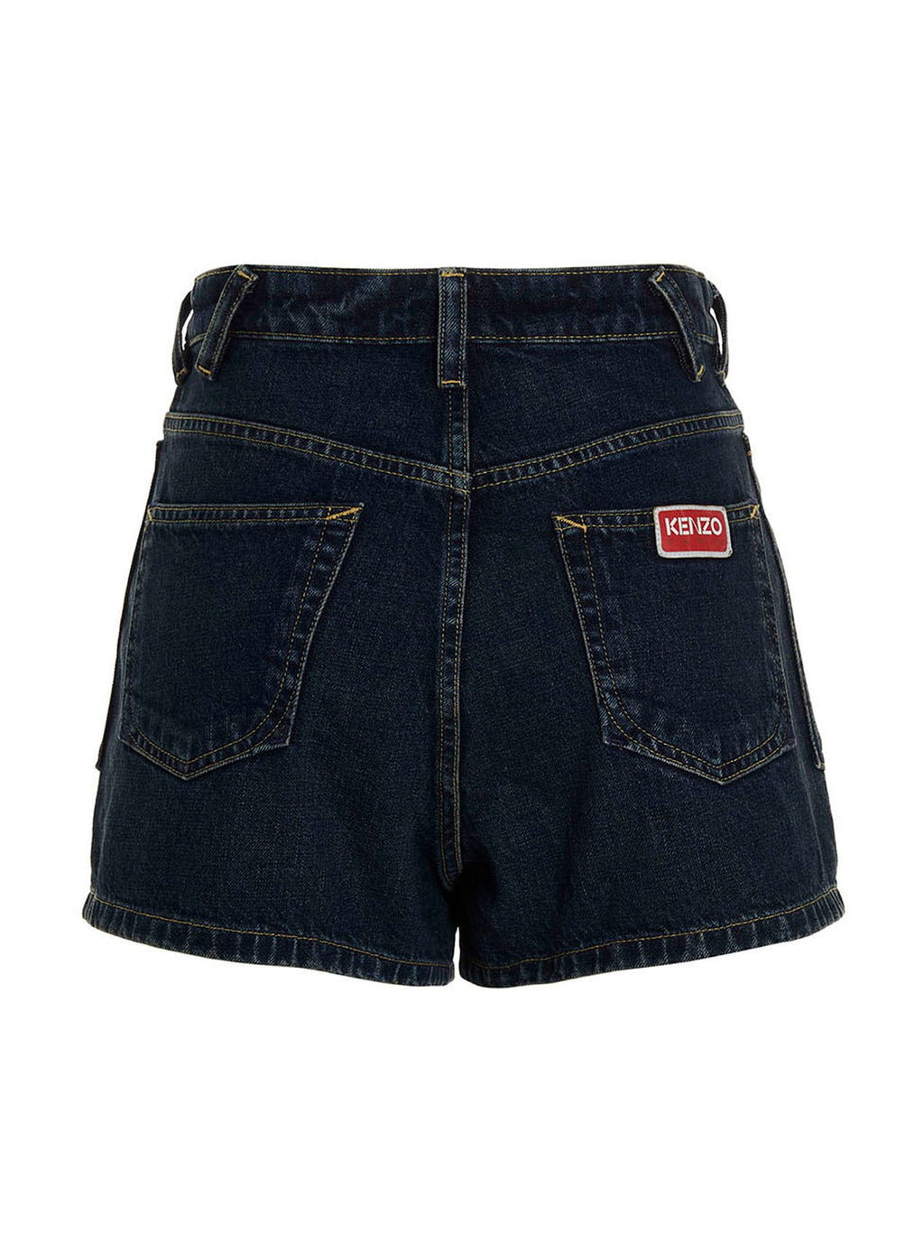 Kenzo Blue Cotton Bermuda Shorts