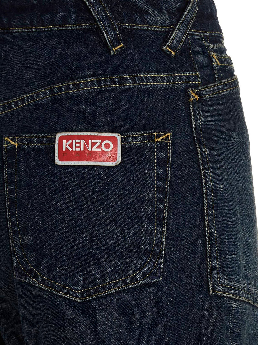 Kenzo Blue Cotton Bermuda Shorts