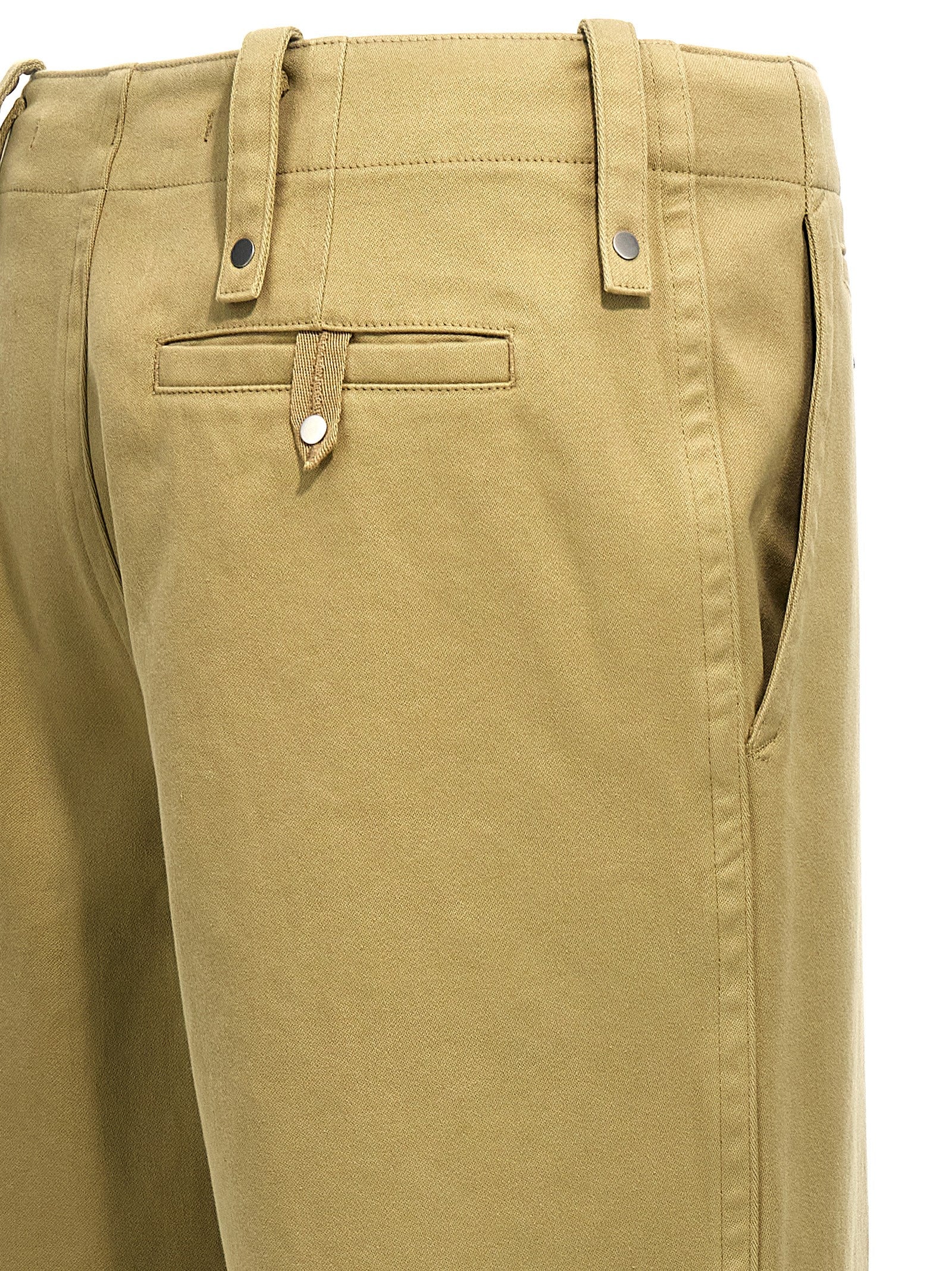 Burberry Beige Cotton Casual Pants