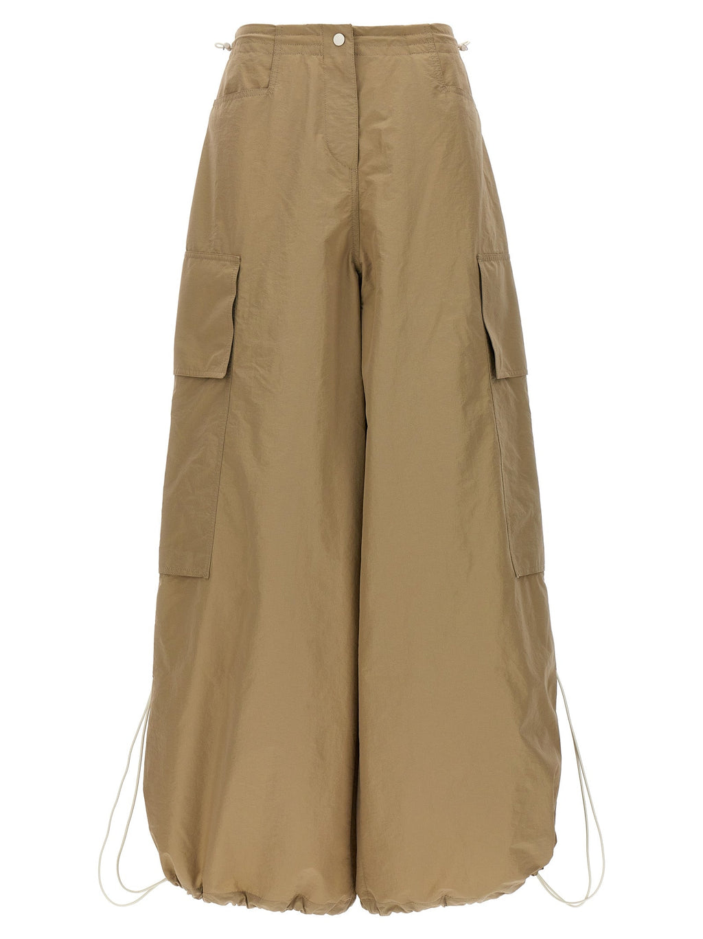 Palm Angels Beige Polyamide Casual Pants