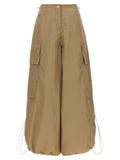 Palm Angels Beige Polyamide Casual Pants