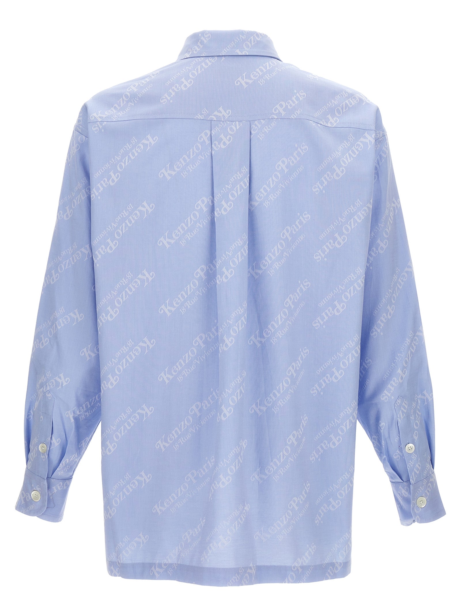 Kenzo Blue Cotton Blouse