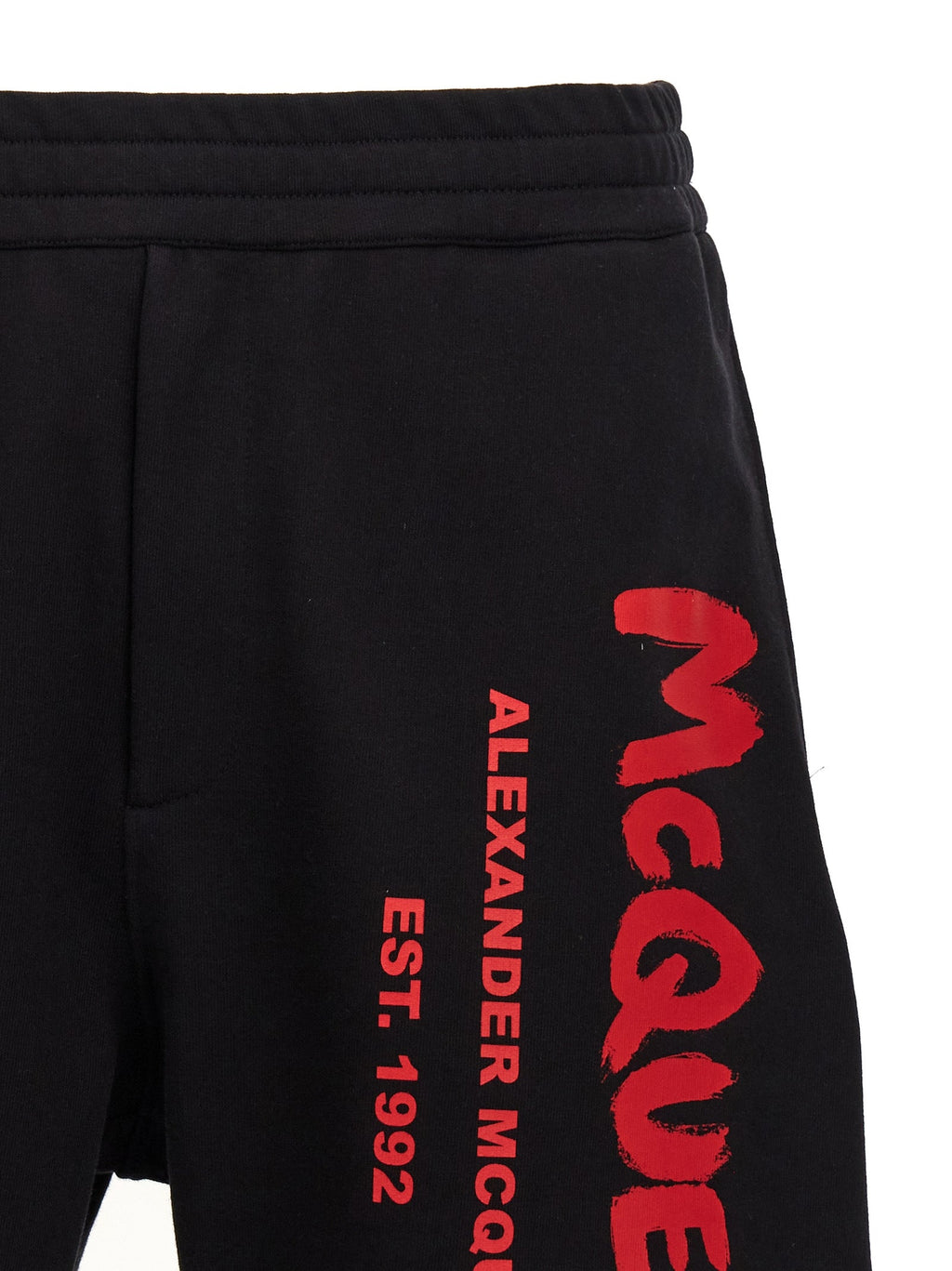 Alexander McQueen Black Cotton Bermuda Shorts
