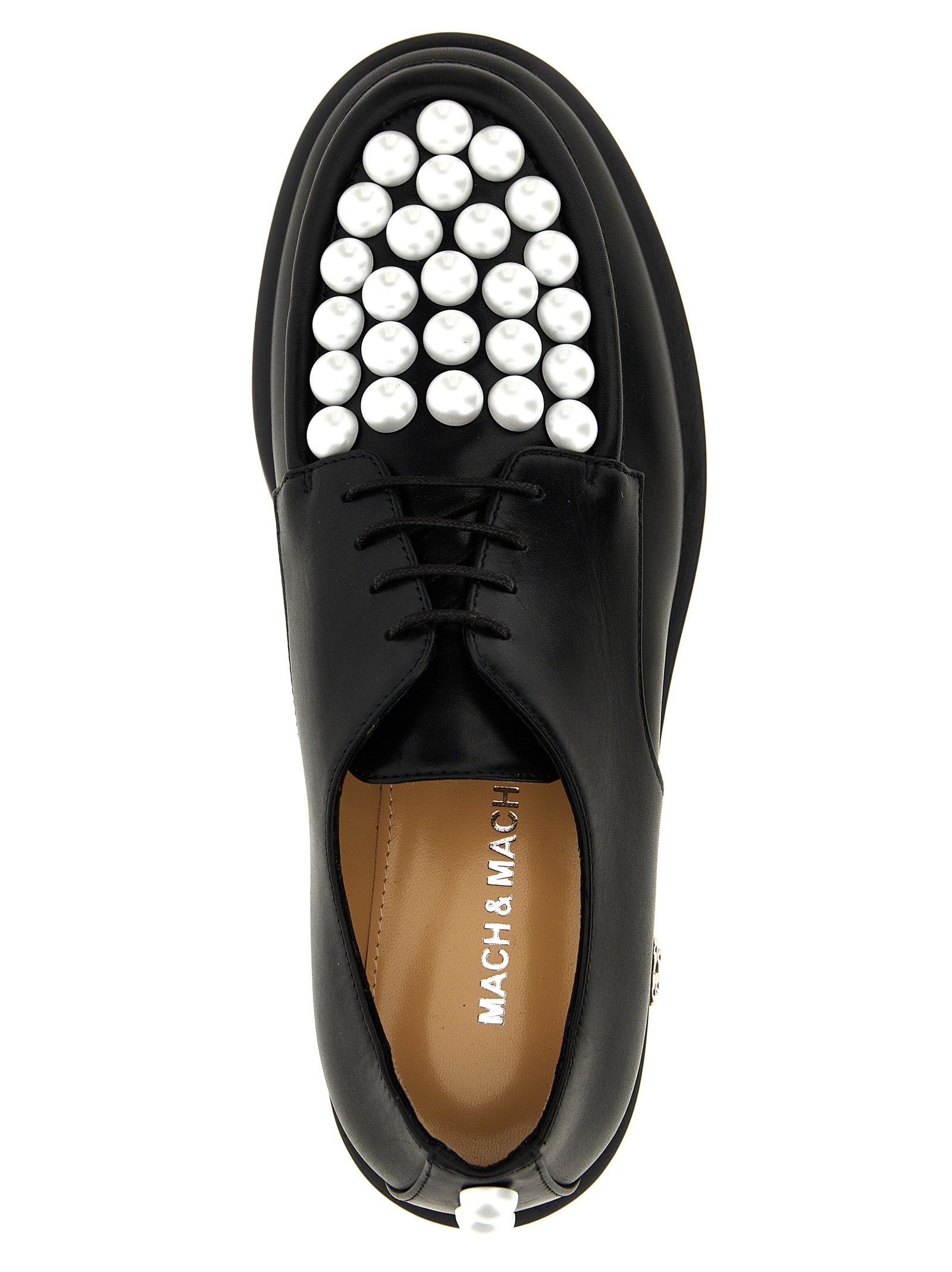 MACH & MACH Bicolor Calfskin Oxfords And Derbies