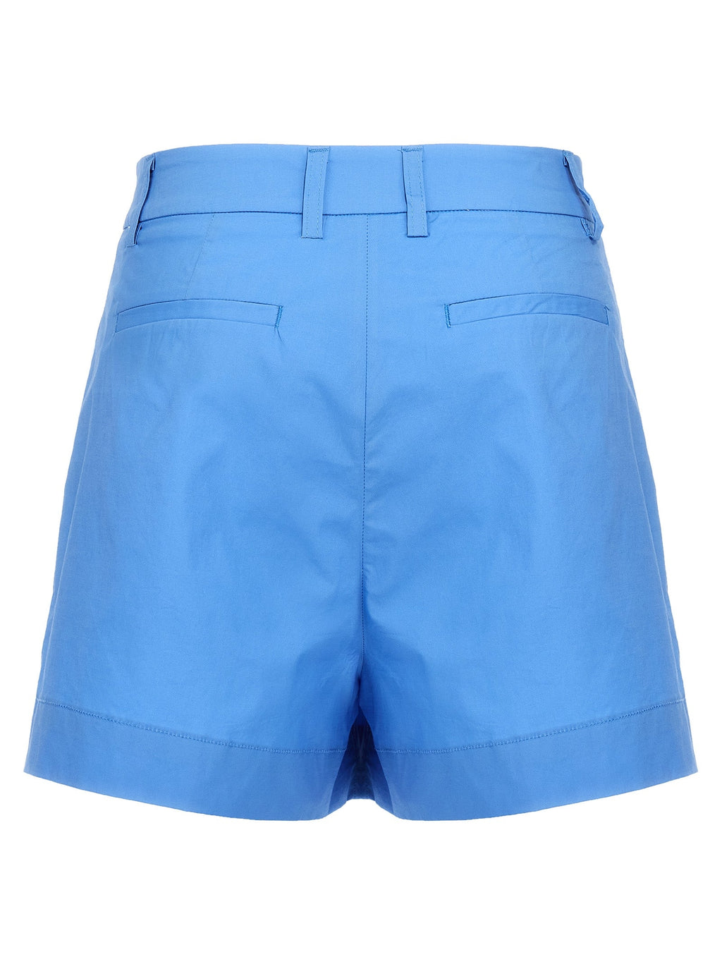 THELATEST Blue Cotton Bermuda Shorts